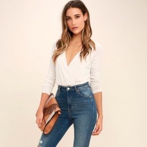 Lulus ivory body suit